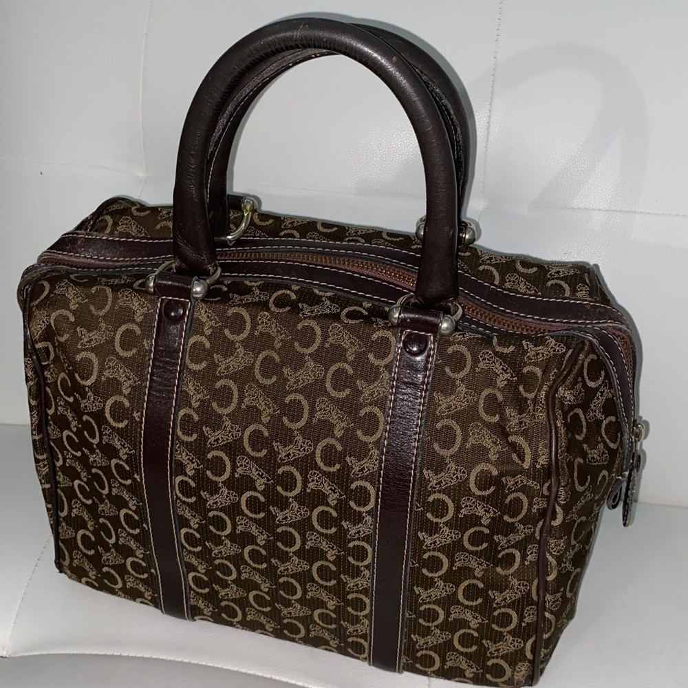 Authentic Rare CELINE Horse Carriage Boston Bag - Picture 4 of 16